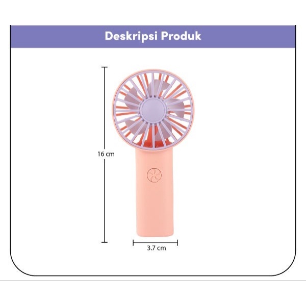 KIPAS ANGIN STAND MINI PORTABEL JELLY FAN ANGIN KENCANG MINI FAN