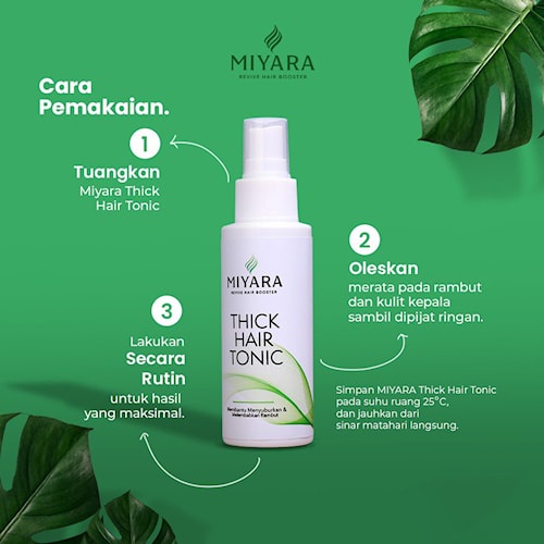 Hair Tonic MIYARA Vitamin Peyubur Penumbuh Rambut Rontok Botak Pria Wanita Asli Ampuh Original Bpom