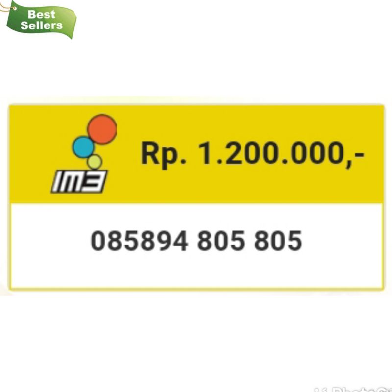 kartu perdana nomor cantik im3 seri double abc 805 805 bmi10