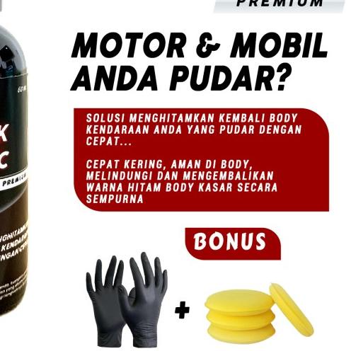 Penghitam Dasboard Plastik Body Motor Matic Permanen – Semir Motor - 30 ml