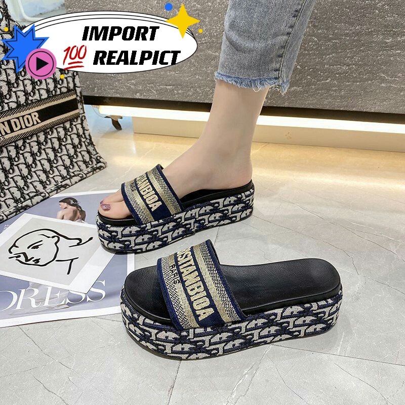 Sandal Wedges Wanita 003920 Sandal Kekinian