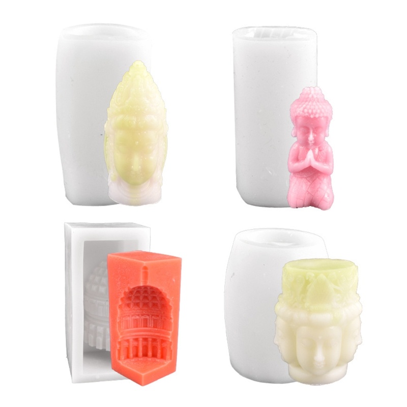 Cetakan Pilar Bentuk Silinder Hexagon 3D Bahan Silikon Untuk Membuat DIY
