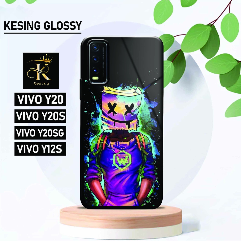 Case Vivo Y20 / Y20S / Y12S - Case Vivo - [ KV-24 ] - Hardcase Glossy 2D Vivo - Softcase Terbaru Cas
