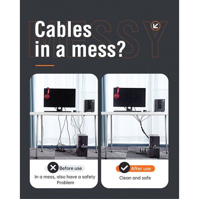 

Code557 Mcdodo Velcro Cable Ties Pengikat Strap Kabel Tie Organizer Serba Guna