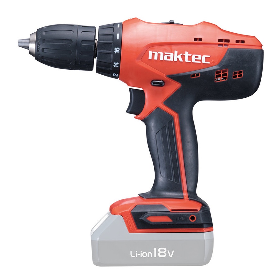 Maktec MT071E Cordless Driver Drill Bor Obeng Baterai MT 071 E
