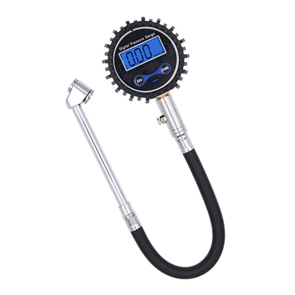 POPULAR Populer Digital Tire Pressure Gauge Backlight Presisi: 0.01Bar LCD PSI Meter