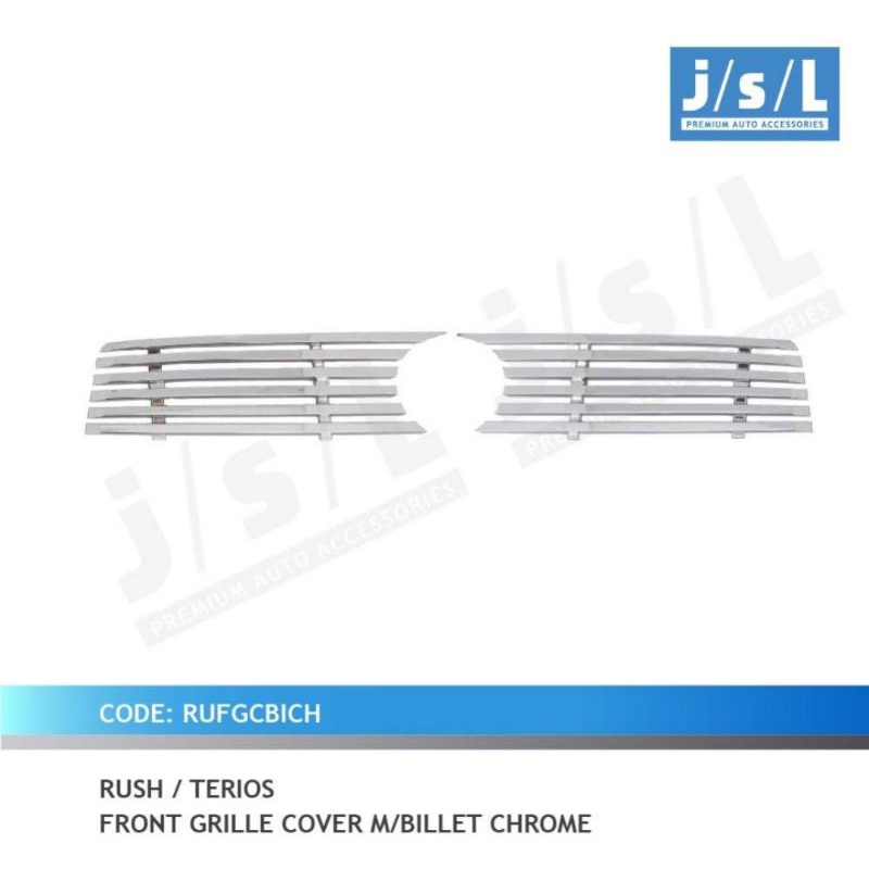 Grill depan Rush Terios lama old 2008-2014 front grill cover model billet chrome jsl