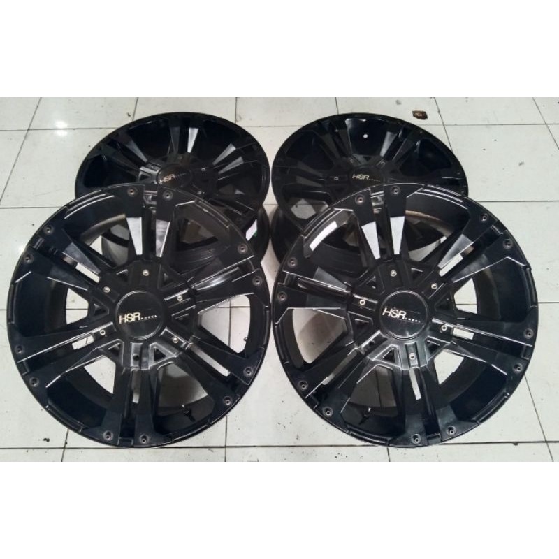 Velg Mobil Second MONGO(HSR) Ring 20x9 Pcd 6x114,3 6x139,7 Black Buat Navara Pajero Hilux Triton For