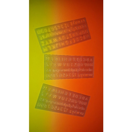 

garisan sablon huruf dan angka