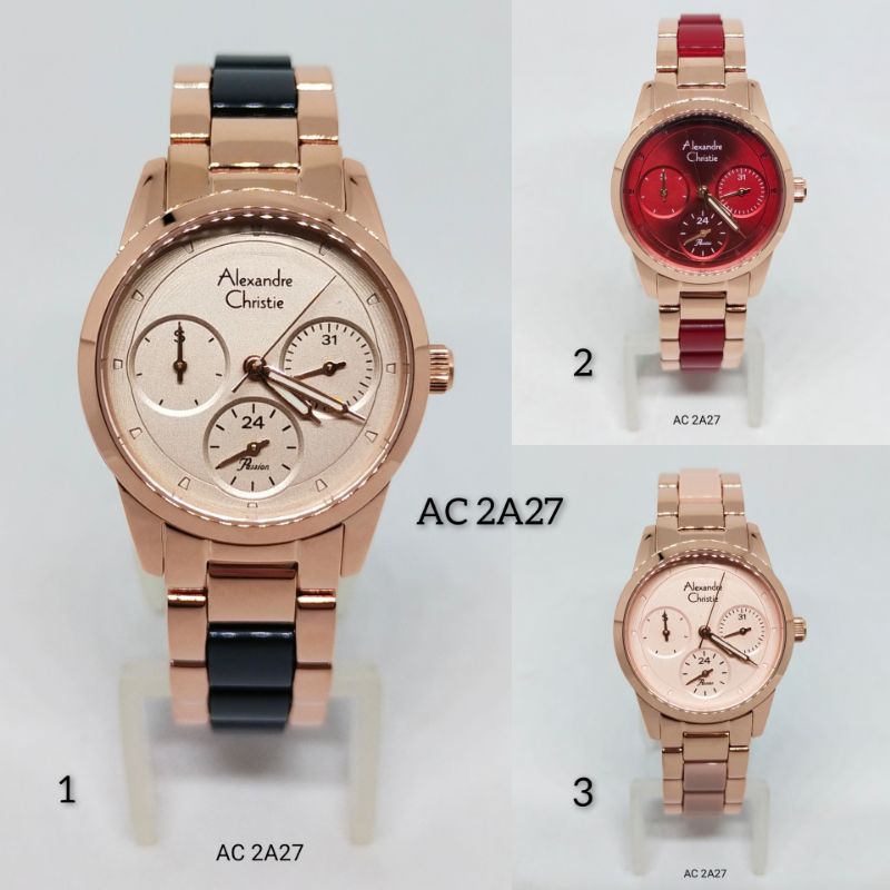 Jam Tangan Wanita Alexandre Christie AC 2A27 BF Stainless