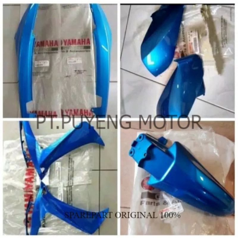 Cover body halus yamaha Xeon Karbu original Biru Merah Hitam Ready