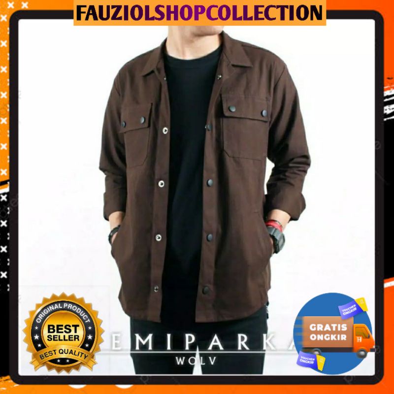 JAKET SEMI PARKA SAKU 4 ORIGINAL WOLV/SEMI PARKA PRIA ORIGINAL WOLV/JAKET ORIGINAL WOLV TERBARU