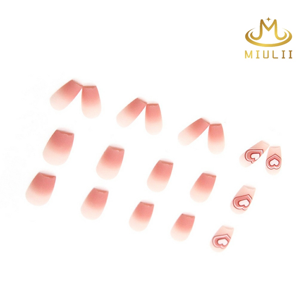 MIULII / KUKU PALSU   A0538  / 24PCS / 3D / NAIL ART / PREMIUM / CUTE / FREE LEM JELLY / KUTEK