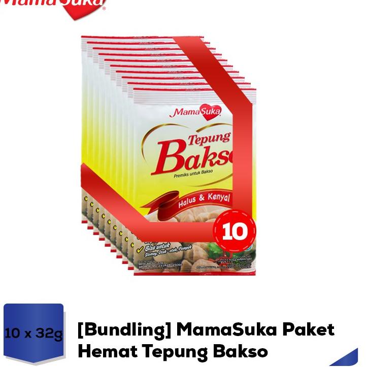 

Produk Terbatas--[Bundling] MamaSuka Paket Hemat Tepung Bakso 32 gr x 10