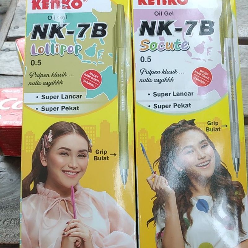 Kenko Oil Gel Pen NK-7 versi Socute and Lollipop