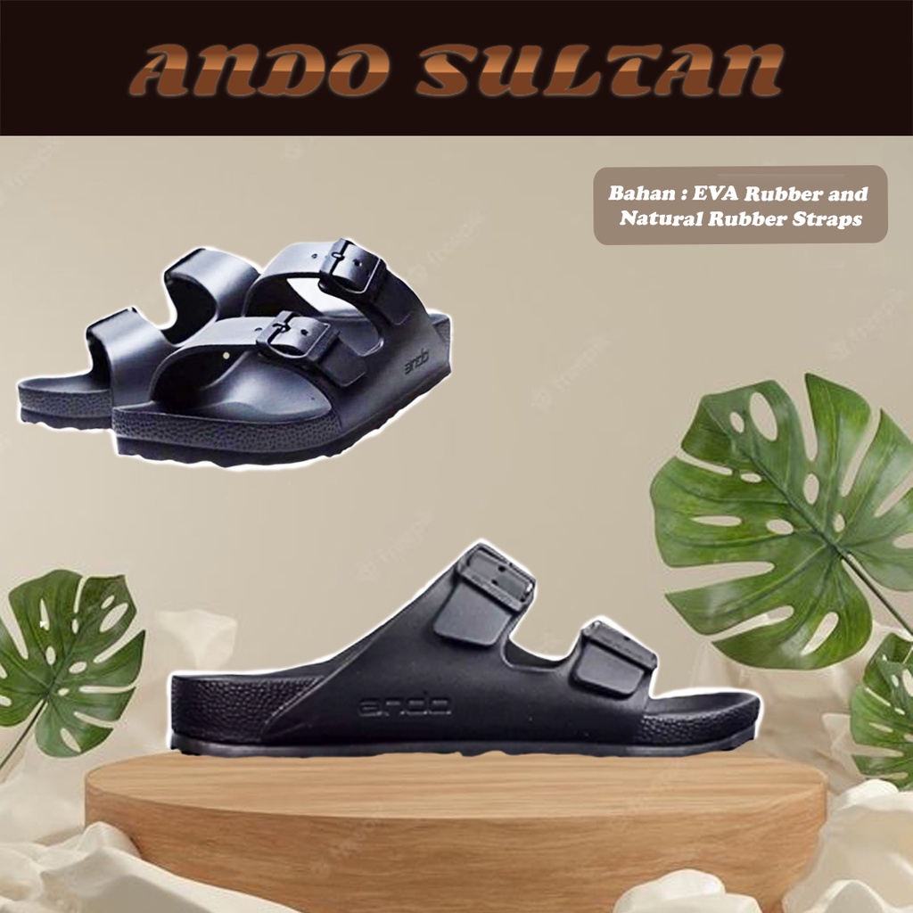 Sandal Selop Ando Original/ Sandal Cowok Selop Ando Sultan