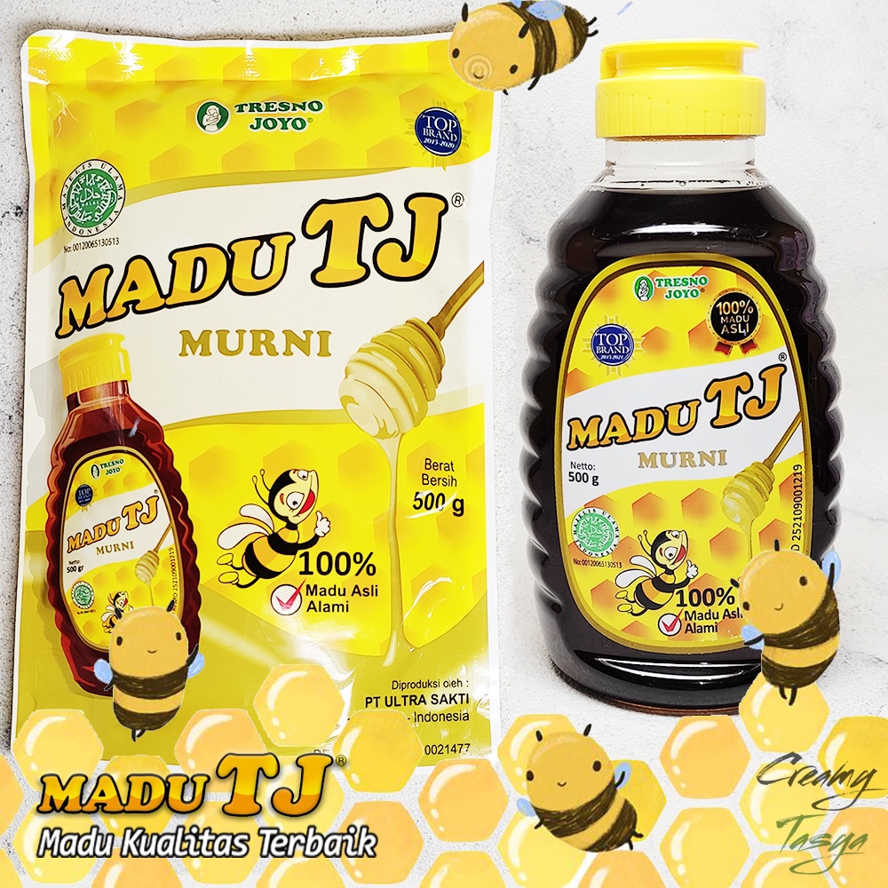 

TRESNO JOYO Madu TJ Murni 500gr Madu Murni Asli 100% Alami Kemasan Botol dan Pouch