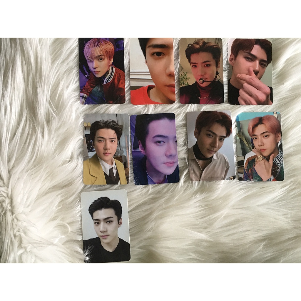 PHOTOCARD EXO SEHUN OFFICIAL FROM ALBUM SING FOR YOU TEMPO ALLEGRO MODERATO DFTF DON'T FIGHT THE FEE