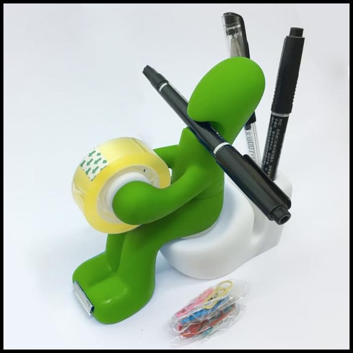 

Tempat Lakban Dispenser Lem Alat Tulis Pajangan Lucu Stationary Kado
