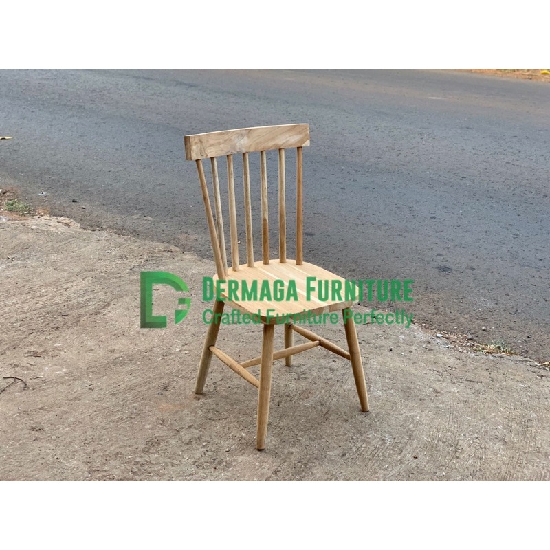 KURSI GARPU KAYU JATI KURSI MAKAN KURSI MINIMALIS KURSI DEKORASI PELAMINAN