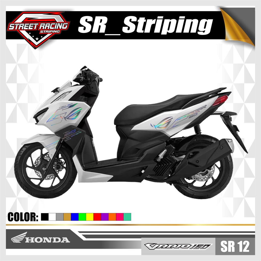Cutting Sticker Vario 160 - Aksesoris Variasi Motor Stiker Vario 160 Skotlet SR12