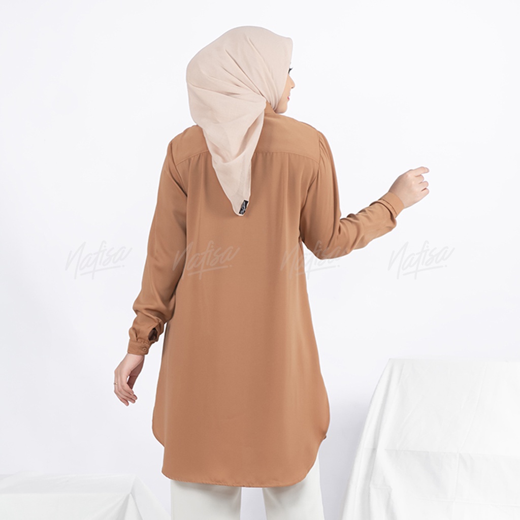 BAJU WANITA Tunik  Aeris - Baju Kekinian Kemeja Kerja Muslimah