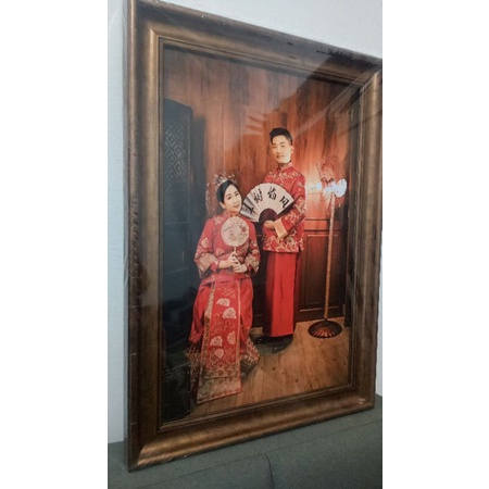 CETAK FOTO + FRAME 40x60cm 16x24 Inch 16R+ FOTO SEMI CANVAS + FRAME 16R+ / 40x60 CM PAKET LENGKAP CE