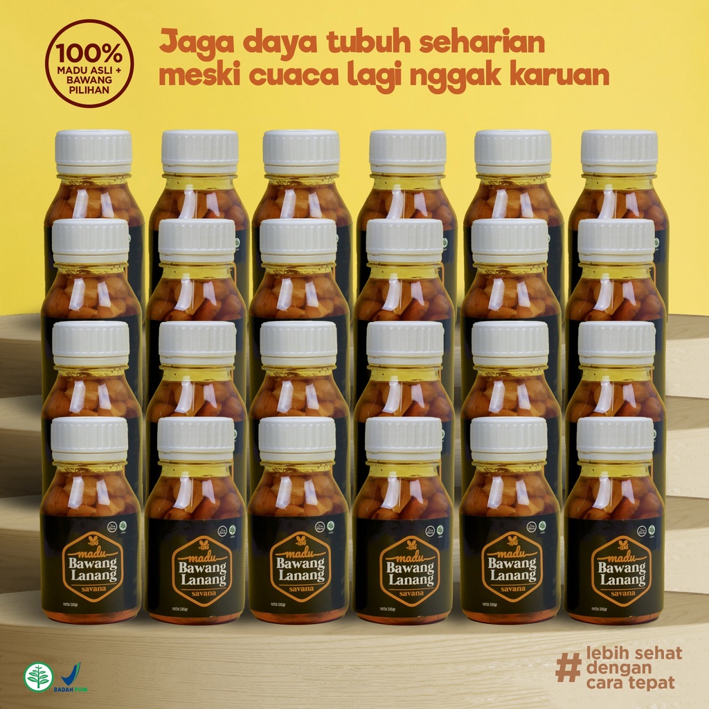 Madu Bawang Lanang SAVANA Paket Hemat Distributor isi 24 Botol