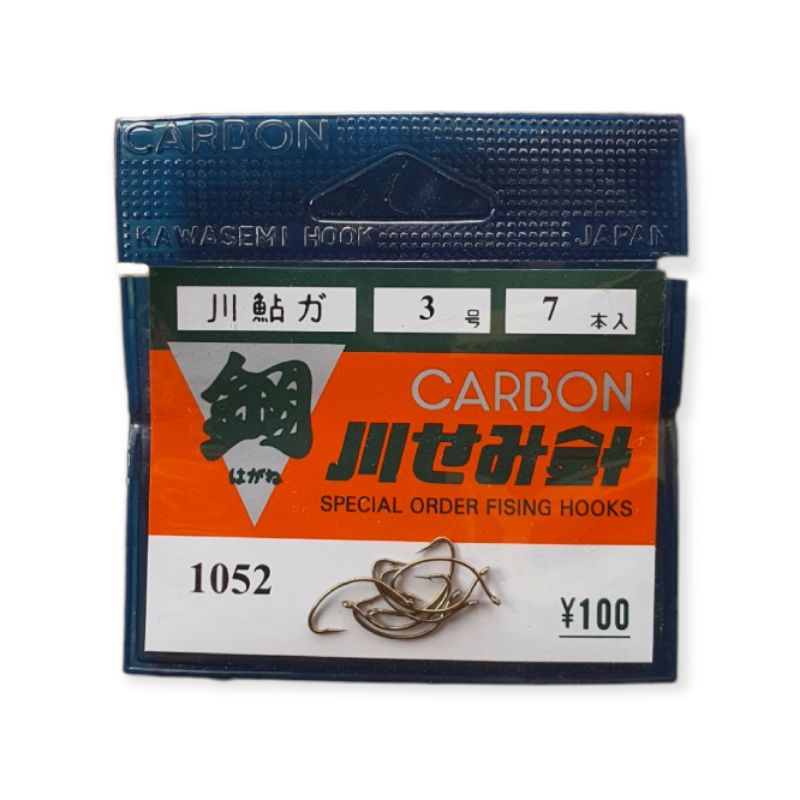 KAIL PANCING CARBON JEPANG 1052 KAWASEMI HOOK (TIPE LUCU)