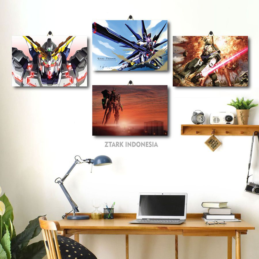 61-80 POSTER RUANG TAMU ANIME GUNDAM 20X30 T8S61/EPLX6/ DEKORASI KAMAR PRIA ANIME STRIKE FREEDOM GUN