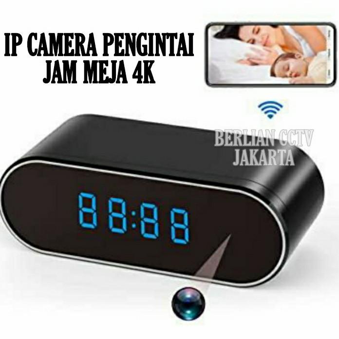 Spy Camera Cctv Wifi Desk Clock Hd / Camera Pengintai Jam Meja Full Hd