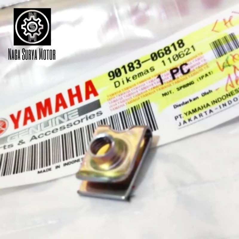 Nut spring spakbor depan Aerox 155 90183-06818 ORI YGP