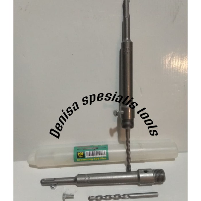 SAMBUNGAN MATA BOR CORING DRAT KE SDS CONNECTING SDS PLUS TCT 200 MM
