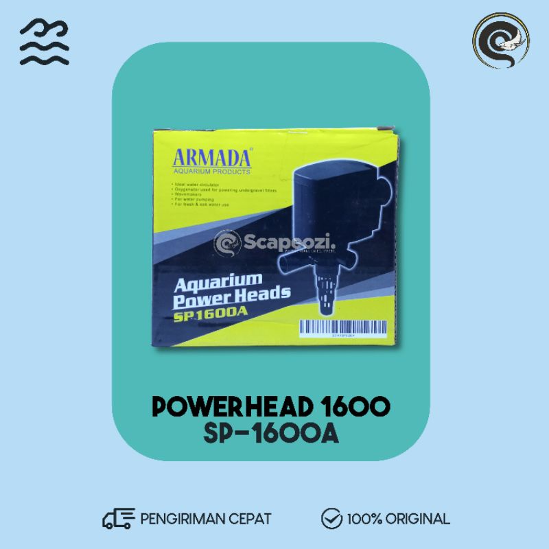 POMPA CELUP AQUARIUM ARMADA SP 1600 A / PH 1600 / SIRKULASI POWER HEADS