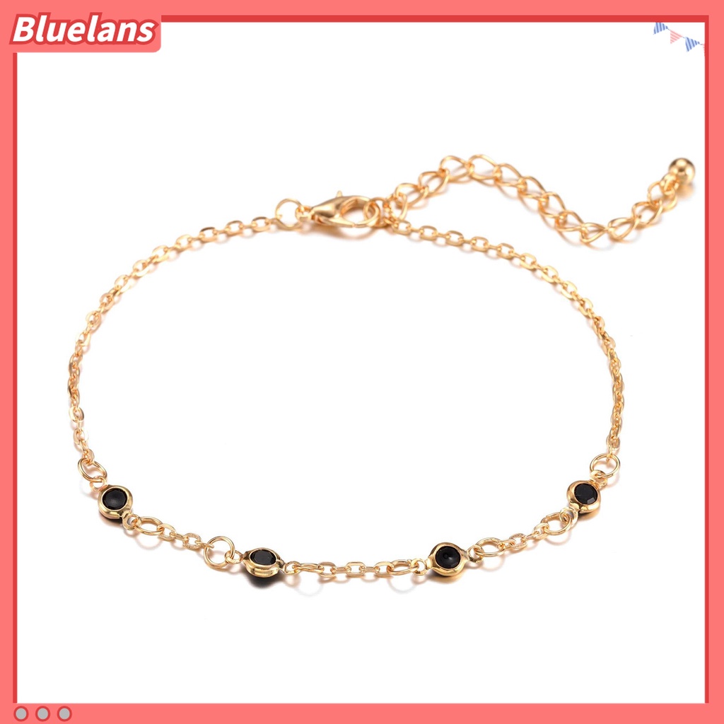 4 Pcs Gelang Kaki Multilayer Adjustable Bahan Alloy Bentuk Hati Gaya Vintage Untuk Wanita