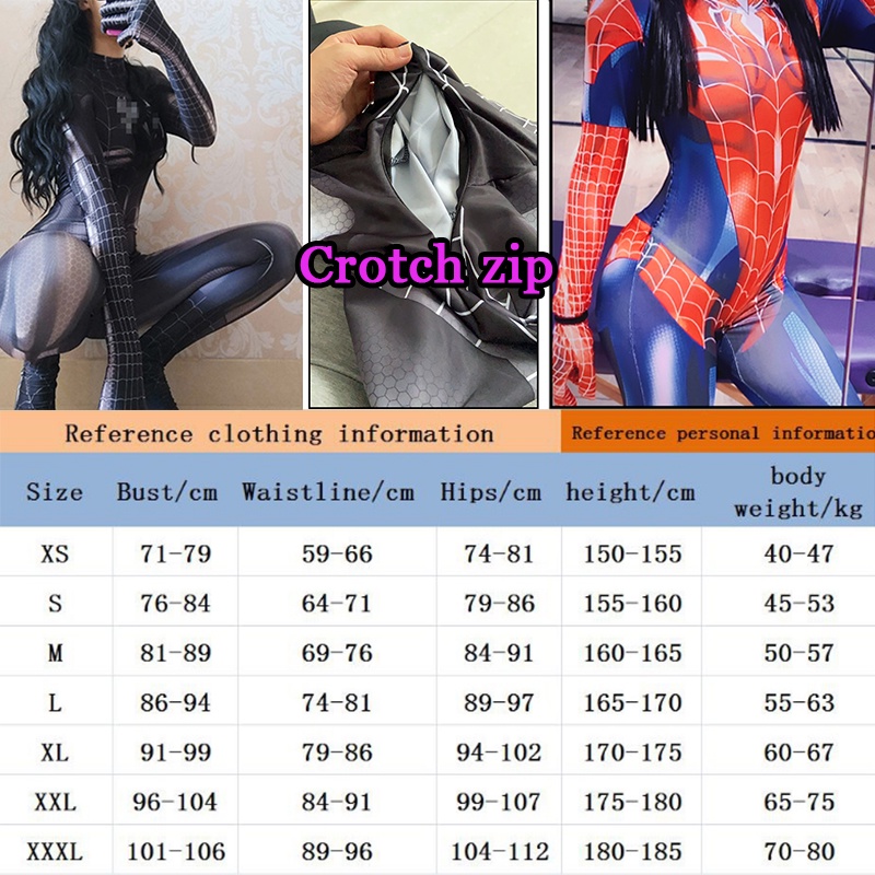 Promo  Halloween Spiderman Superhero D.Va Gwen Wanita Kostum Setelan Orang Dewasa Cosplay Celana