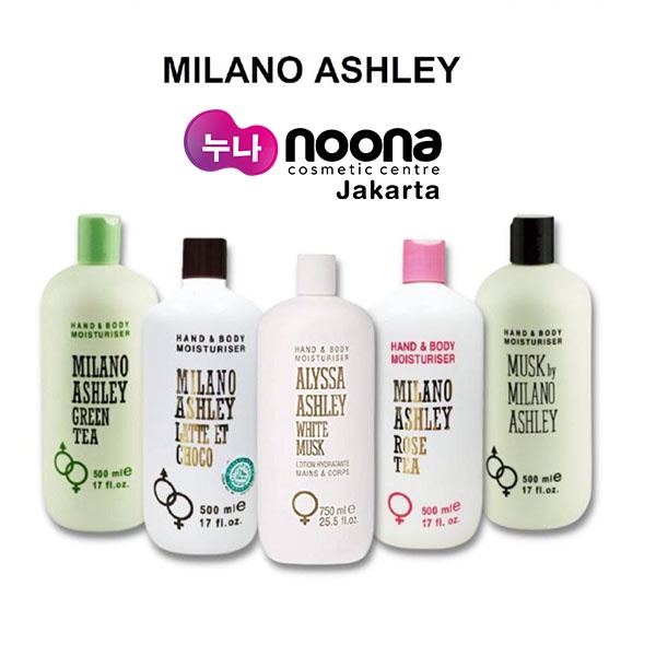 MILANO ASHLEY HAND &amp; BODY MOISTURISER 150ML SERIES