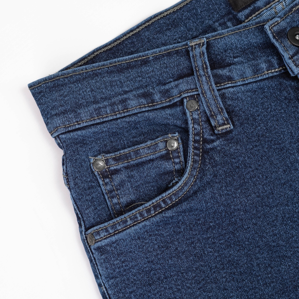 Bajubaja classic denim pants / celana jeans biru stretch slimfit pria