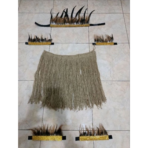 BAJU PAPUA RUMBAI GONI DAN  AKSESORIS
