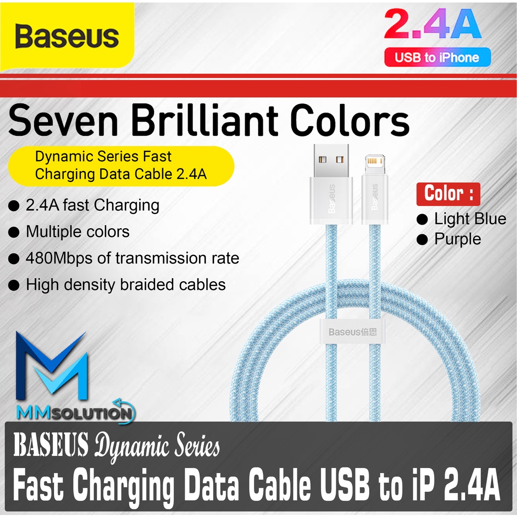 BASEUS Kabel Data Fast Charging Dynamic USB to iPhone Lightning 2.4A