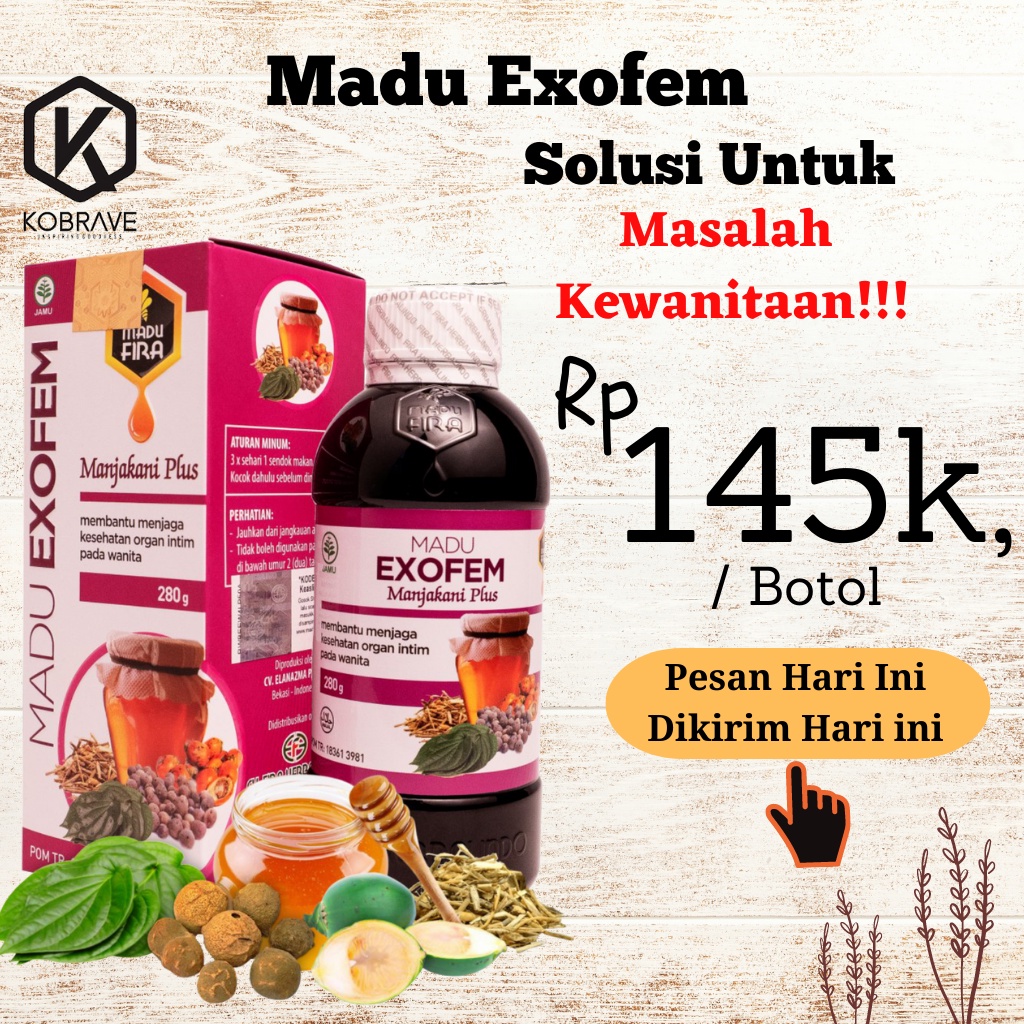 Madu Exofem Obat keputihan Gatal Bau Becek Herbal Pelancar Haid Menghilangkan Bau Tak Sedap Dan Memelihara Kesehatan Area Kewanitaan