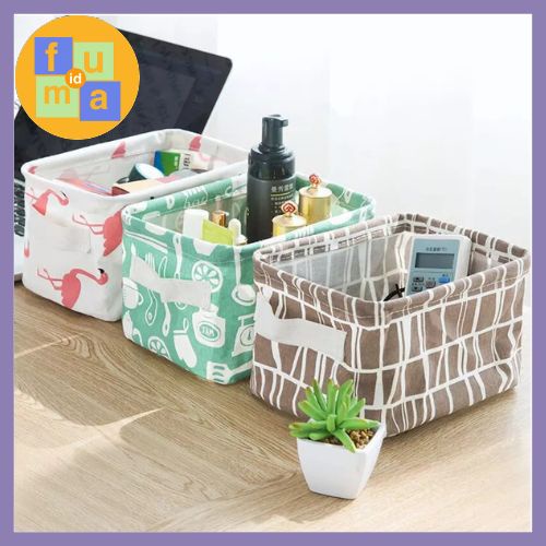 Desktop Storage Box Organizer - Keranjang Mini Multifungsi / Storage Box Keranjang Serbaguna Kotak Penyimpanan Organizer Make Up Kosmetik