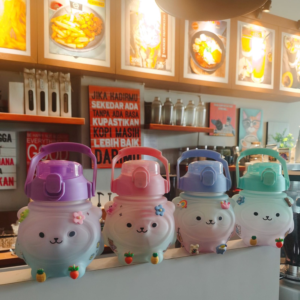 BOTOL PANDA BOTOL ANAK SEKOLAH FREE STIKER