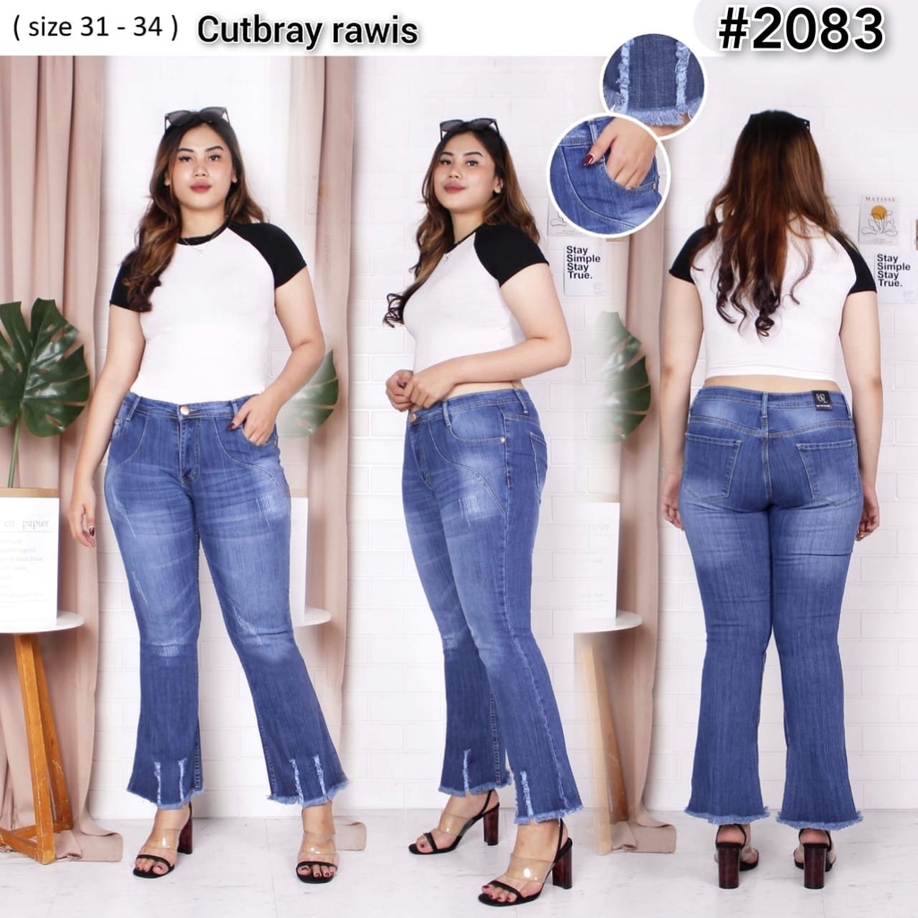 Celana Panjang Jeans Wanita Rawis 27-30 31-34 Bisa Bayar Ditempat(COD)