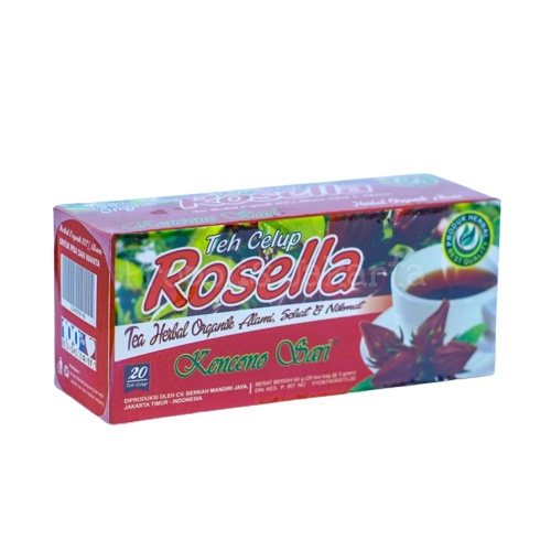 Teh Celup Rosella Rossen-T Tea Hijau Sliming Detox Pelangsing Herbal Alami