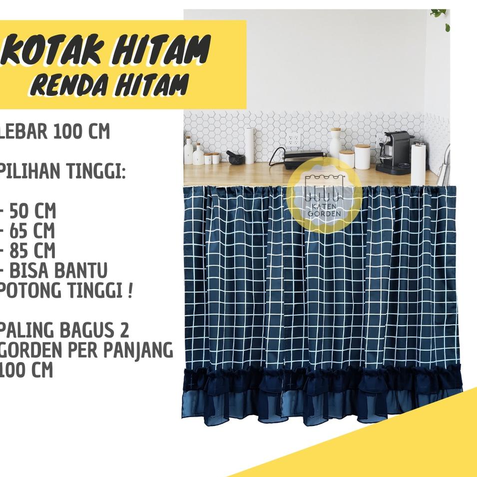 Hot Product--GORDEN KOLONG DAPUR MINIMALIS- HORDENG DAPUR MURAH - KORDEN MEJA DAPUR MOTIF KOTAK HITA