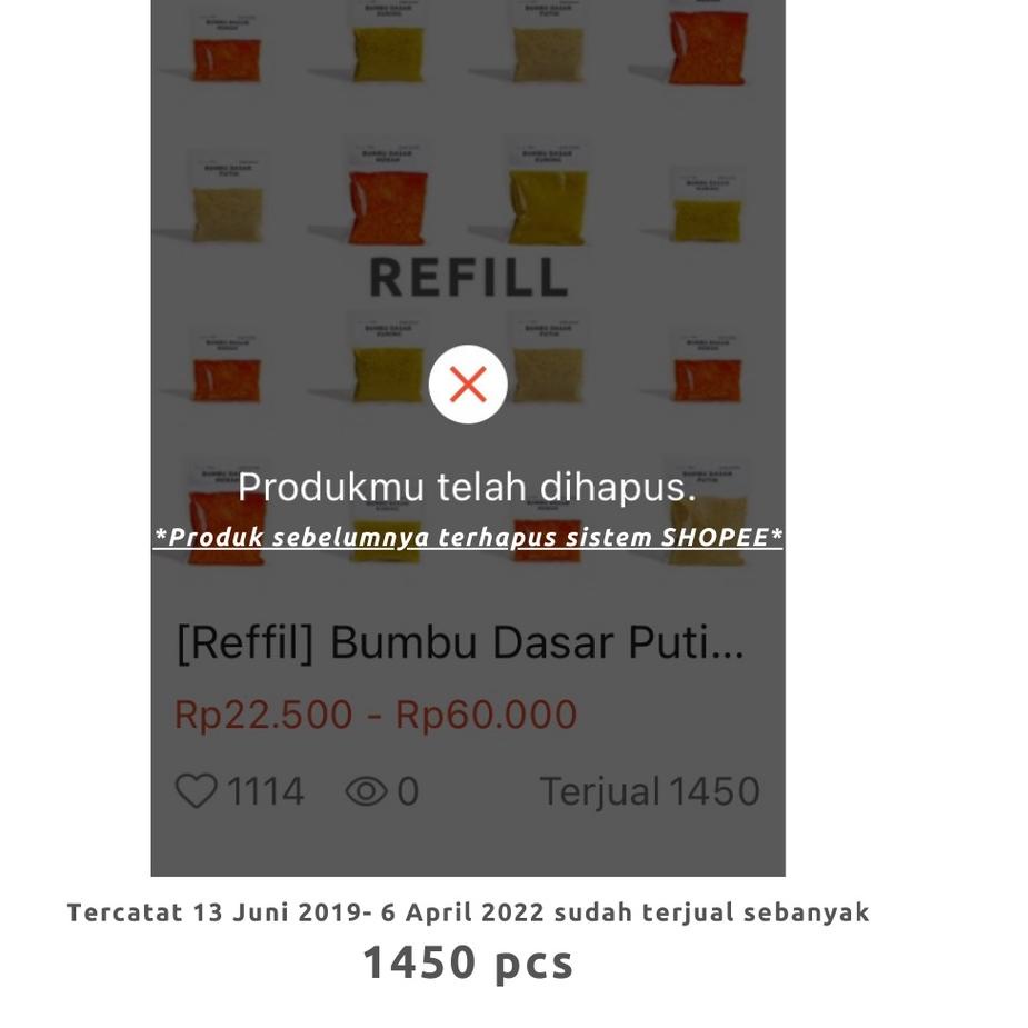 

✨New✨ [Refill] Bumbu Dasar Merah / Putih / Kuning / murah