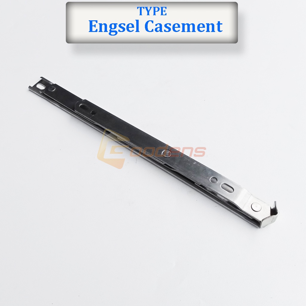 Engsel Casement 14 inch Kesmen Engsel Jendela Aluminium Stainless Steel