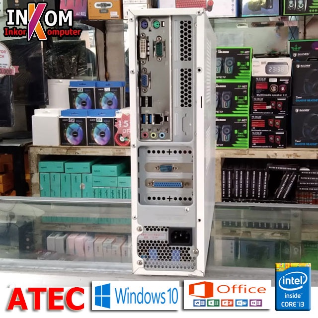 PC Built Up Atec plus Monitor Atec 17 inch Haswell Core i3