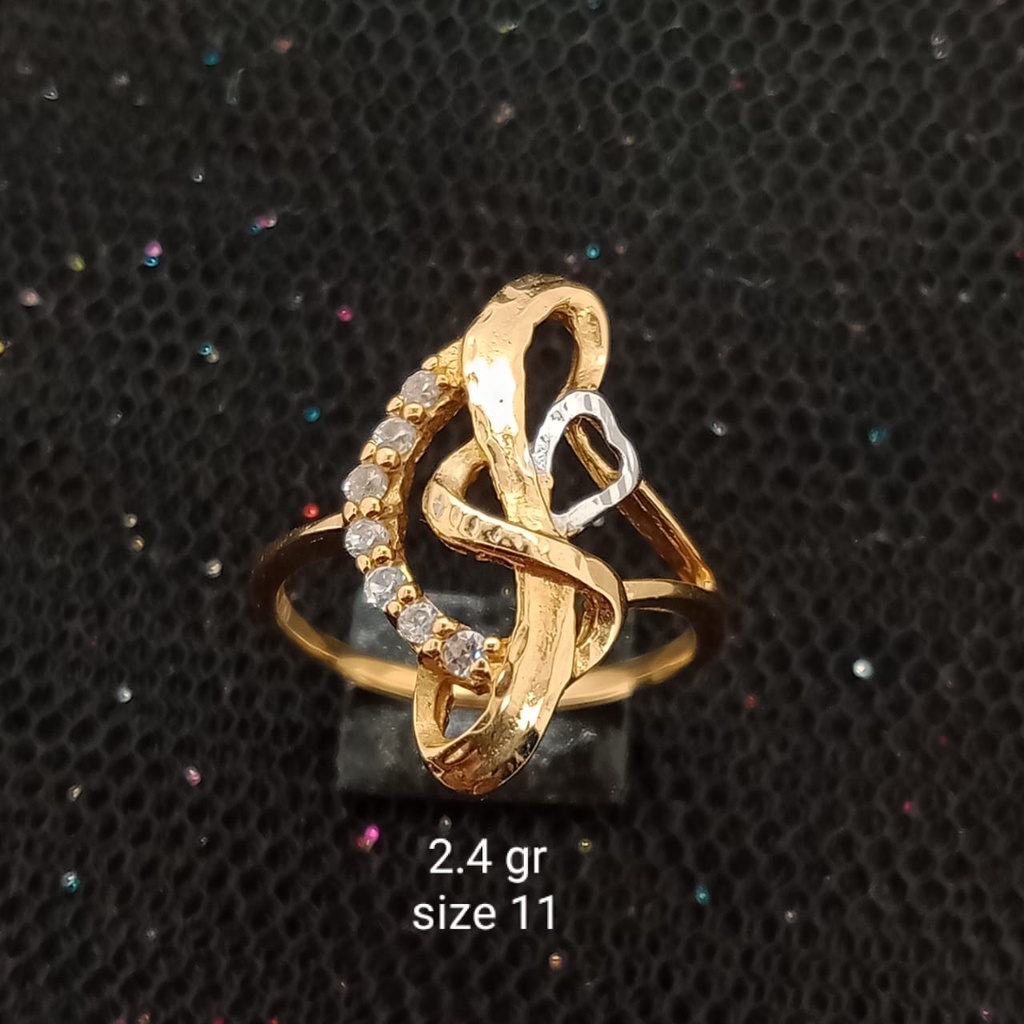 Cincin emas 17K - 2.4 gr kadar 750 - 3799